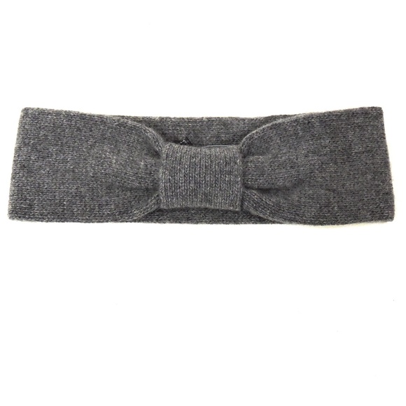 PORTOLANO ⚜ WOMEN\'S GREY 100% CASHMERE FASHION HANDBAND